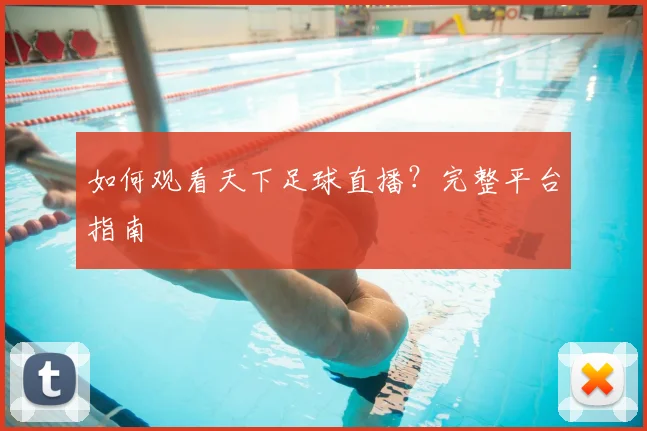如何观看天下足球直播?完整平台指南